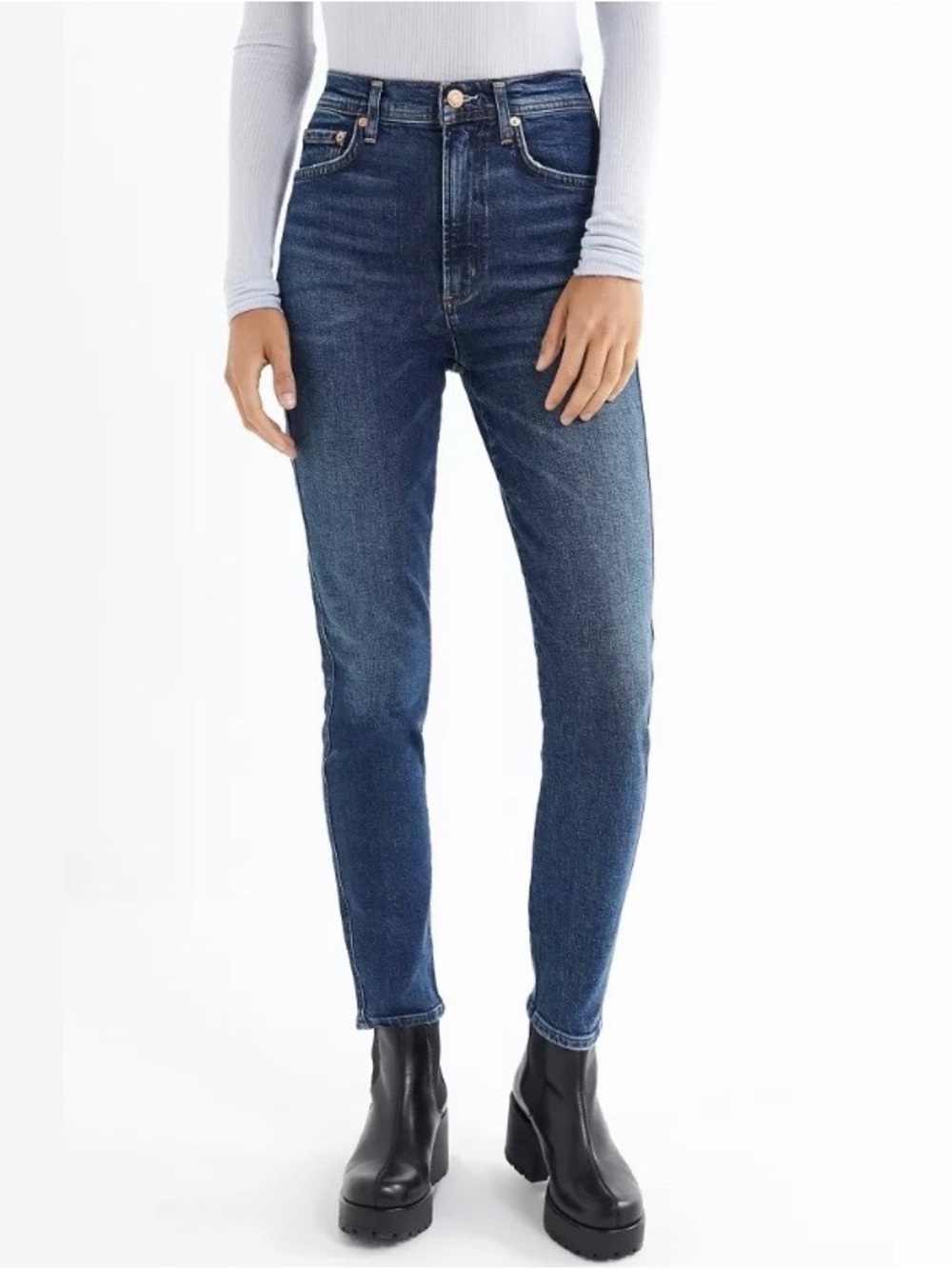 AGOLDE Roxanne super high-rise skinny jeans. 💙